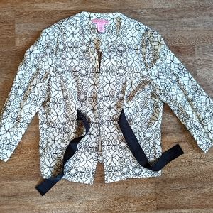 Bandolino Patterned Linen jacket